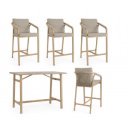 BRISA prémium kültéri étkező szett  - beige