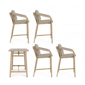 BRISA prémium kültéri étkező szett  - beige