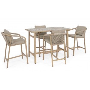 BRISA prémium kültéri étkező szett  - beige BIZZOTTO