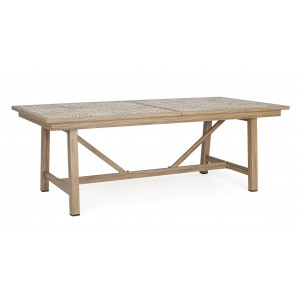 BRISA prémium kültéri bővíthető étkezőasztal - 212-285cm - beige