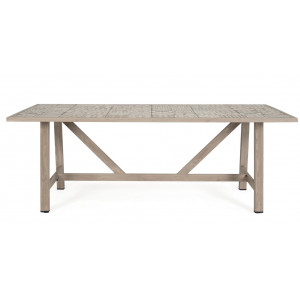 BRISA prémium kültéri étkezőasztal - 206cm - light beige Étkezőasztalok
