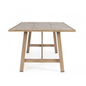 BRISA prémium kültéri étkezőasztal - 206cm - beige