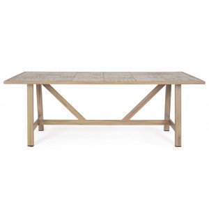 BRISA prémium kültéri étkezőasztal - 206cm - beige Étkezőasztalok