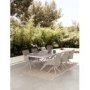 PASCAL prémium bővíthető kültéri étkezőasztal - 200-260cm -fehér