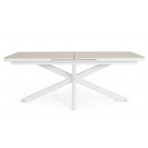 PASCAL prémium bővíthető kültéri étkezőasztal - 200-260cm -fehér
