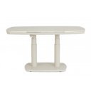 GRAVA állítható magasságú prémium kültéri kerámia étkezőasztal - 135cm - beige