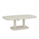 GRAVA állítható magasságú prémium kültéri kerámia étkezőasztal - 135cm - beige