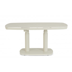 GRAVA állítható magasságú prémium kültéri kerámia étkezőasztal - 135cm - beige Étkezőasztalok