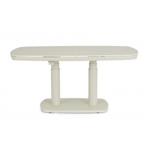 GRAVA állítható magasságú prémium kültéri kerámia étkezőasztal - 135cm - beige Étkezőasztalok