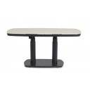 GRAVA állítható magasságú prémium kültéri kerámia étkezőasztal - 135cm - antracit