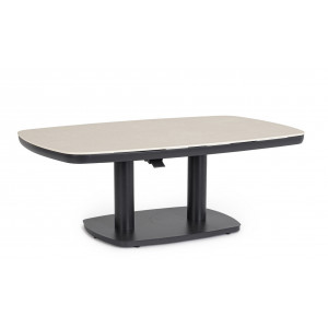 GRAVA állítható magasságú prémium kültéri kerámia étkezőasztal - 135cm - antracit Étkezőasztalok