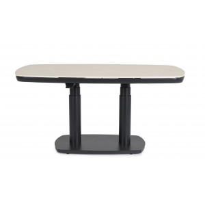 GRAVA állítható magasságú prémium kültéri kerámia étkezőasztal - 135cm - antracit