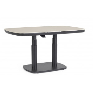 GRAVA állítható magasságú prémium kültéri kerámia étkezőasztal - 135cm - antracit Étkezőasztalok