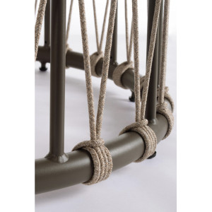 ISLA prémium kerek kültéri étkezőasztal -150cm - barna