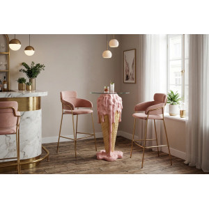 ICE CREAM modern bárasztal - 107cm INVICTA