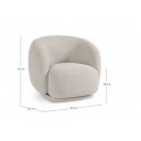 LIGNO design forgó fotel - beige