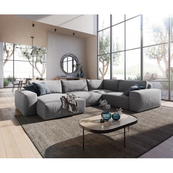 URBANO modern ülőgarnitúra - szürke - 300cm