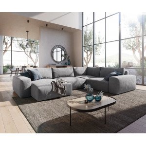 URBANO modern ülőgarnitúra - szürke - 300cm DELIFE