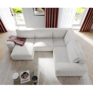 URBANO modern ülőgarnitúra - krémfehér - 300cm