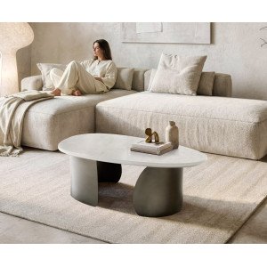 MARVINIA prémium márvány dohányzóasztal -  fekete bútor