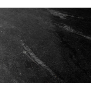 NOLARO DARK prémium márvány étkezőasztal - 140cm - fekete