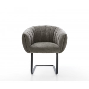 MOIRA prémium boucle étkezőszék - szürke