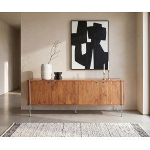 ROVENA prémium akác komód - 208cm DELIFE