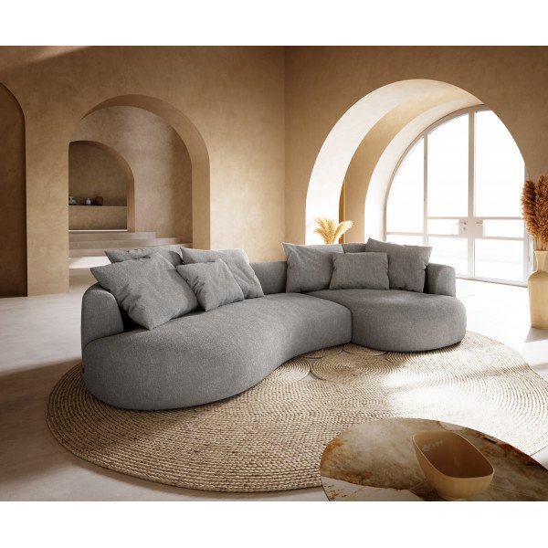 COLMAN modern kanapé - szürke - 328cm