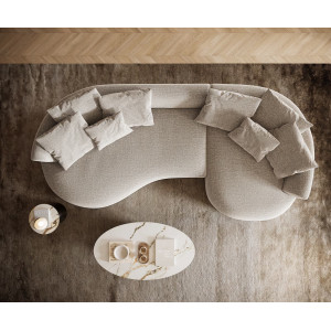 COLMAN modern kanapé - beige - 328cm