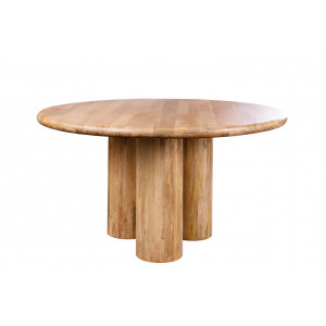 ART DECO kerek mangófa étkezőasztal - 140cm