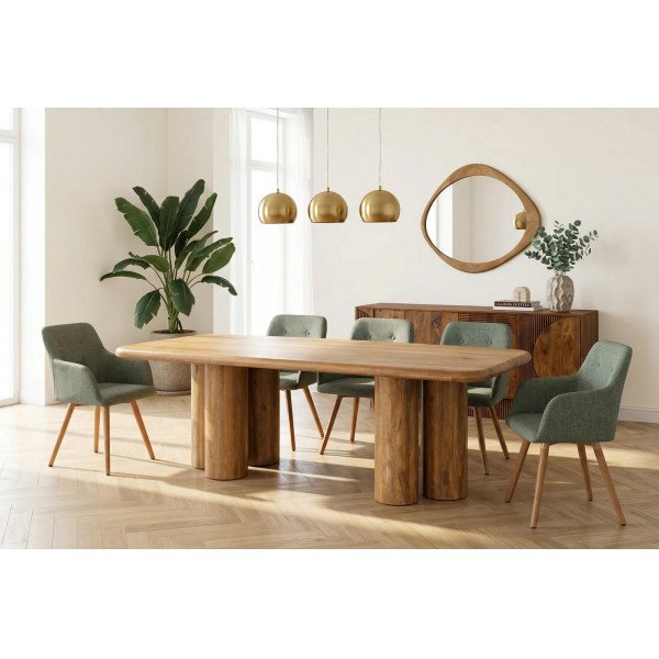 ART DECO mangófa étkezőasztal - 240 cm