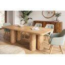 ART DECO kerek mangófa étkezőasztal - 140cm - Másolat