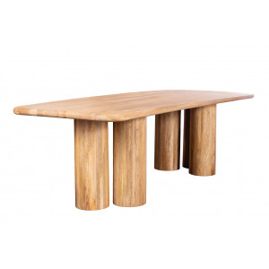 ART DECO kerek mangófa étkezőasztal - 140cm - Másolat