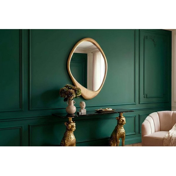 ORGANIC modern tükör - 90cm - arany