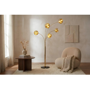 LIQUID DIAMOND design állólámpa - 200cm - arany INVICTA