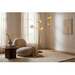 LIQUID DIAMOND design állólámpa - 200cm - arany