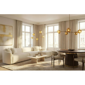 LIQUID DIAMOND design állólámpa - 200cm - arany