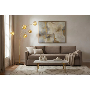 LIQUID DIAMOND design állólámpa - 200cm - arany