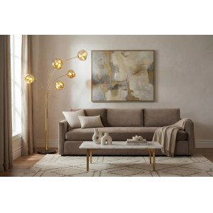 LIQUID DIAMOND design állólámpa - 200cm - arany INVICTA