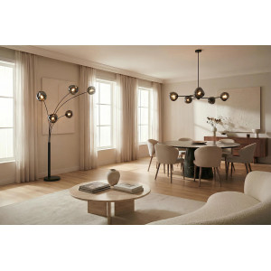 LIQUID DIAMOND design állólámpa - 200cm - ezüst