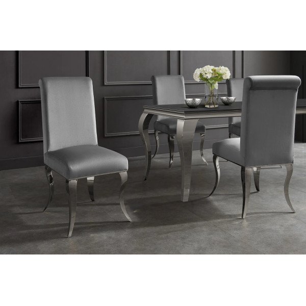 MODERN BAROCK luxus szék - ezüst