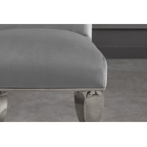 MODERN BAROCK luxus szék - ezüst