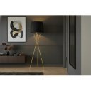 GLOWRACK modern állólámpa ruhaakasztóval 175 cm – arany / fekete
