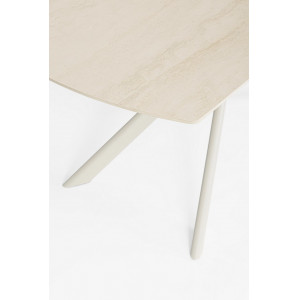 MINERAL design kerámia bővíthető étkezőasztal - 160-240cm - beige