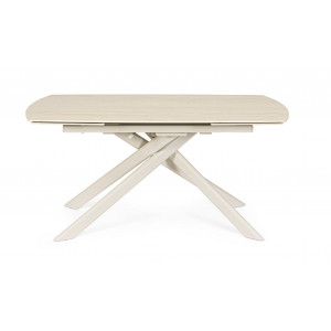 MINERAL design kerámia bővíthető étkezőasztal - 160-240cm - beige