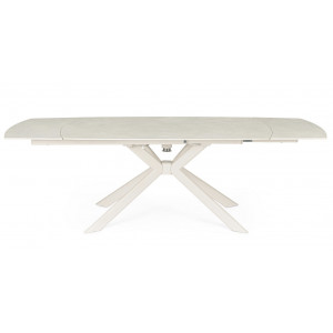 TERRIN design kerámia bővíthető étkezőasztal - 160-240cm - beige