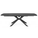 TERRIN design kerámia bővíthető étkezőasztal - 160-240cm - fekete