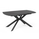 TERRIN design kerámia bővíthető étkezőasztal - 160-240cm - fekete