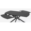 TERRIN design kerámia bővíthető étkezőasztal - 160-240cm - fekete