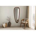 WAVE modern fali tükör 122 cm – dióbarna